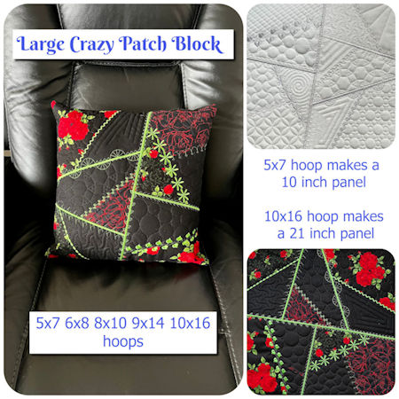 Large Crazy Patch Block by Kreative Kiwi - 450