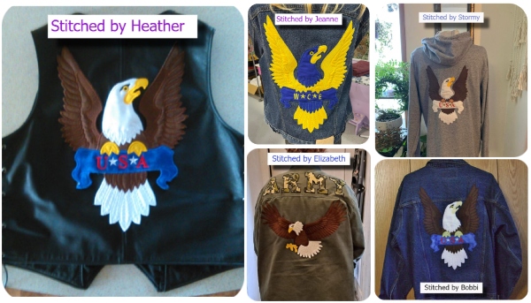 Large Eagle Jacket Back 2202