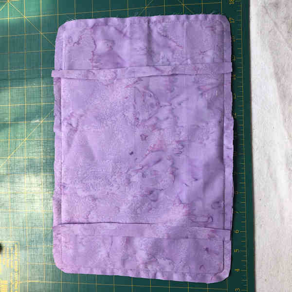 In the hoop Notebook Cover before turning