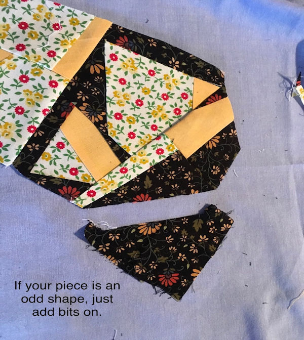 Make your own Crazy Patch Fabric Step 9