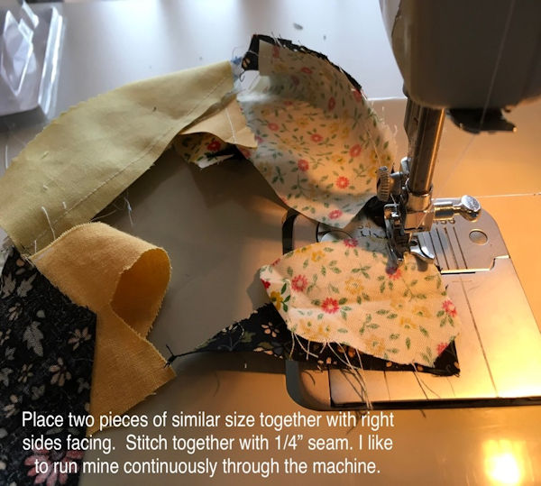 Make your own Crazy Patch Fabric - Step 2