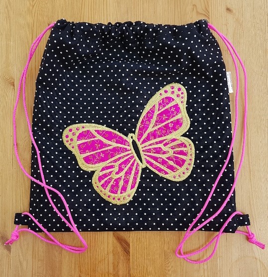 Butterfly Drawstring Bag