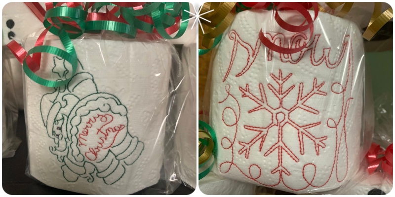Toilet Paper embroidery by Faye 2