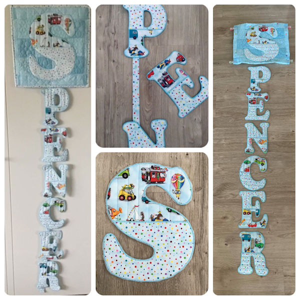 Name Door Hanger using Large Alphabet by Darina-600