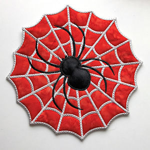 How to make our Large In the hoop Spider Placemat