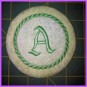 How to make In the hoop Alphabet Coaster