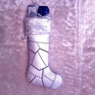 how to make our Crazy Patch Christmas Stocking - One Fabric version