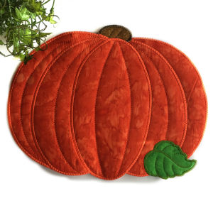 How to make Large Applique Pumpkin Placemat