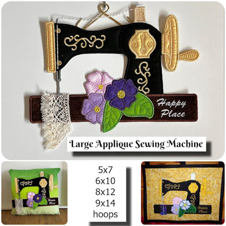 How to make Large Applique Sewing Machine