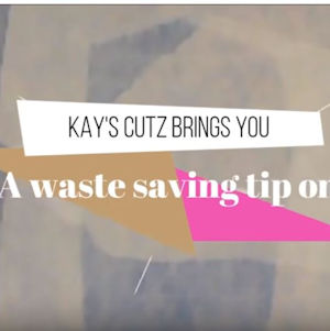 How to re-use your Water Soluble Stabiliser Scraps