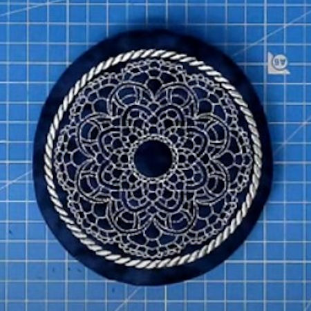 How to make In the hoop Mandala Coaster