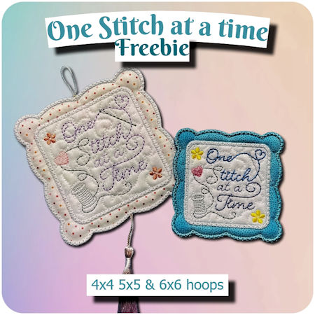 Free One stitch at a time Coaster by Kreative Kiwi - 450