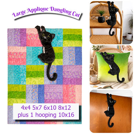 06 March - New Dangling Cat and Free Reading Pillow Saying