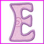 Swirly Applique Alphabet Applique Machine Embroidery Design