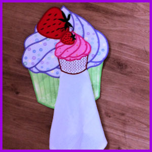 Large Cupcake Applique