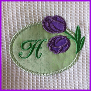 Tulip Applique Monogram