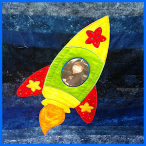 Large Rocket Applique