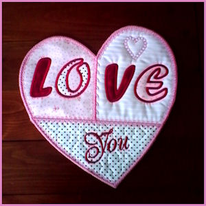 Large Heart Applique