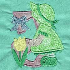 Springtime Sunbonnet Alphabet