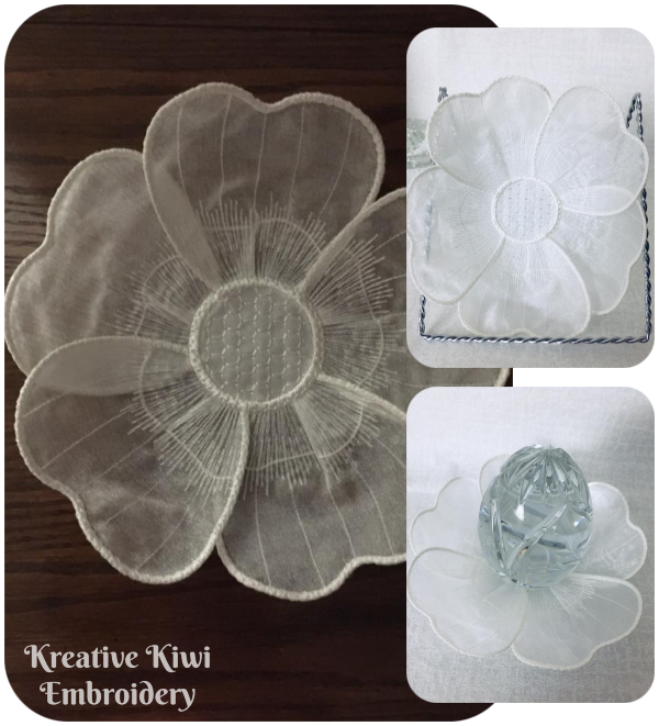 3D Flower made in organa