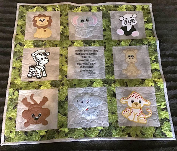 Bonnie Jungle Animal Quilt