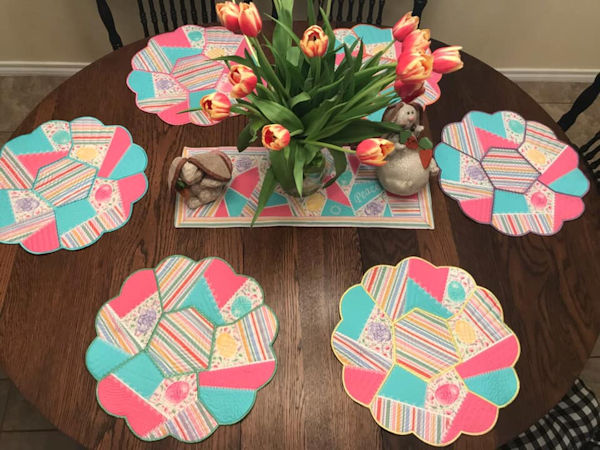 Crazy Patch Table Set by Debbie