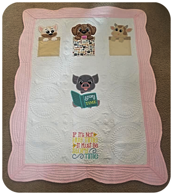Doris - storytime quilt with pre-purshed quilt