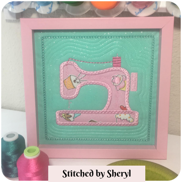 Free Sewing Machine Applique design by Sheryl a