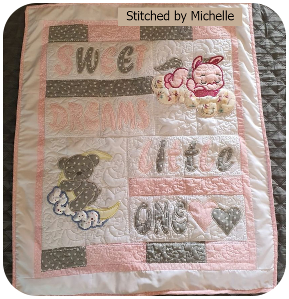 Michelle Stephens - Baby Quilt with Sleeping Pony