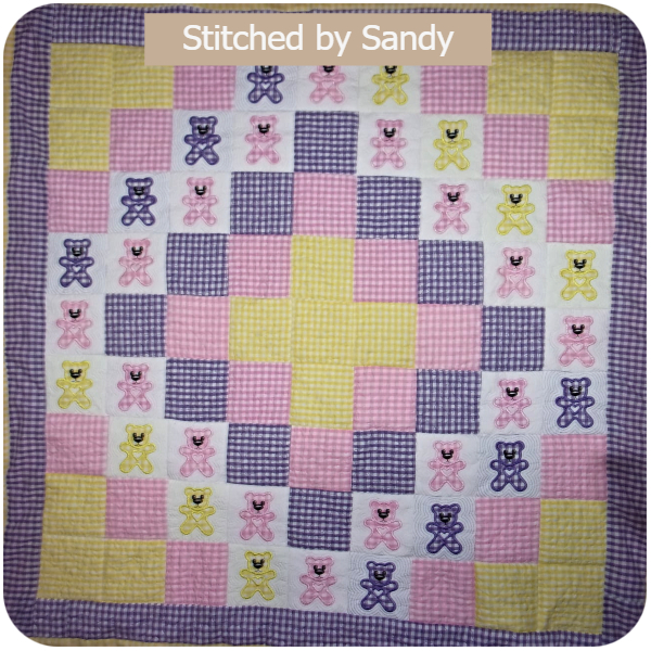 Sandy - Teddy Applique Quilt