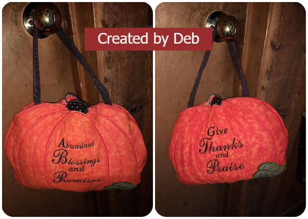 Large Pumpkin purse by Deb 2