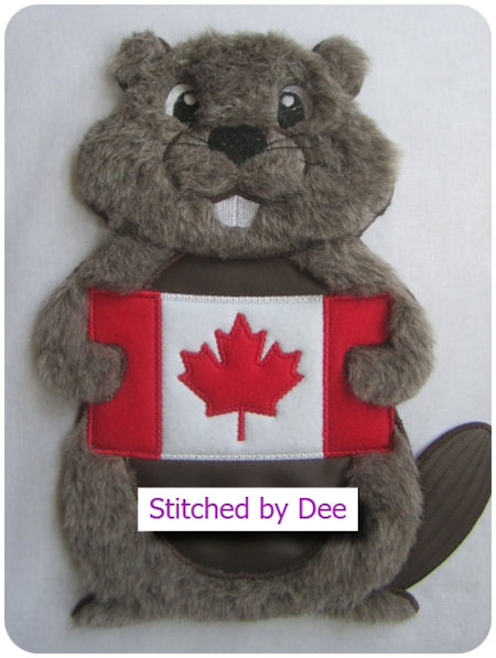Large Applique Beaver by Dee 0508 - 450