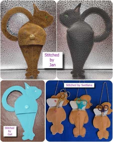 Vinyl Scissor Holders by Kay