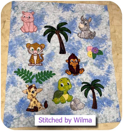 Jungle Collection 2 Quilt by Wilma 2508