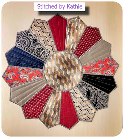 Extra Large Dresden with ties by Kathie - 450