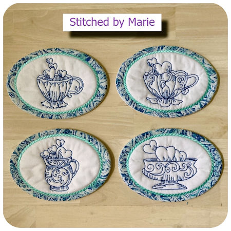 Oval Coasters by Marie