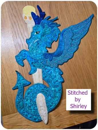 Large Applique Dragon by Shirley 2309 - 450