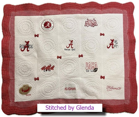 Scallop edge quilt by Glenda - 450