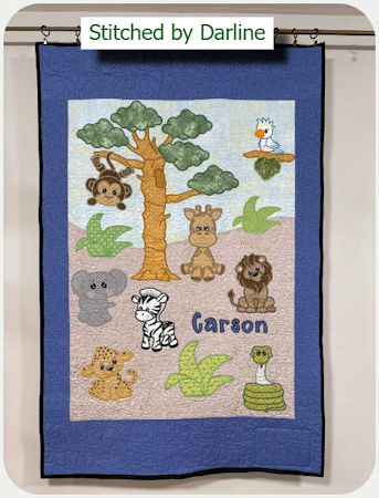 Jungle Quilt by Darline - 450