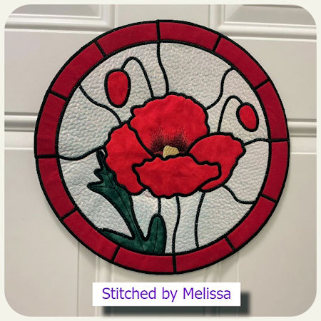 Stained Glass Poppy by Melissa 0411 -4501