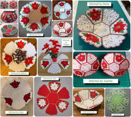 In the hoop Poinsettia Bowl samples 0212 - 450