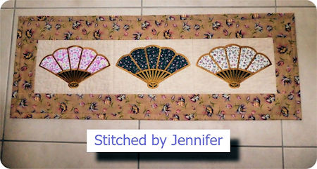 Large Fan Applique by Jennifer IW - 450
