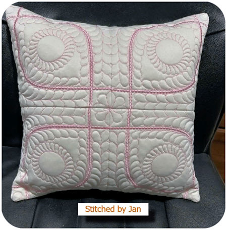Trapunto Eye Spy Cushion by Jan - 450