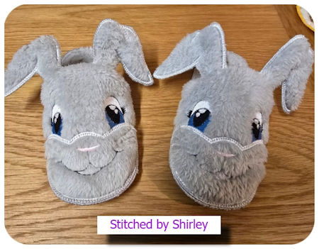 Bunny Slipper in the hoop by Shirley - 450