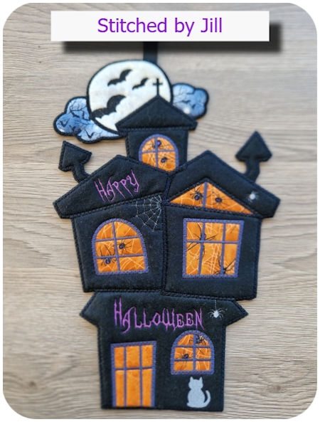 First applique - Haunted house by Jill