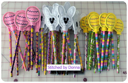 Free Easter Pencil toppers by Donna - 450
