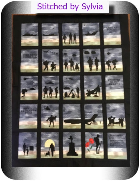 Remembrance quilt by Sylvia - 450