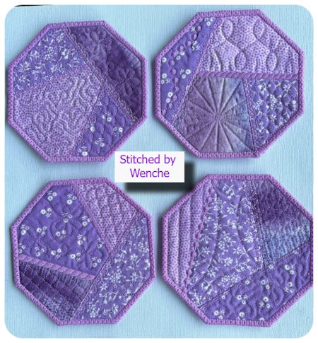 Octagon Splendour Coasters by Wenche - 450