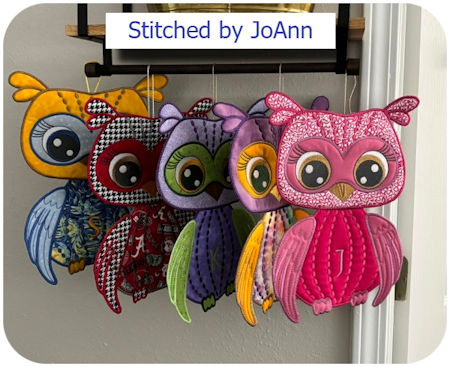 Large Applique Owl by JoAnn - 450