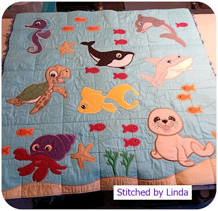 Sea Quilt by Linda - 450